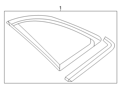 2020 Audi Q3 Glass & Hardware - Quarter Panel