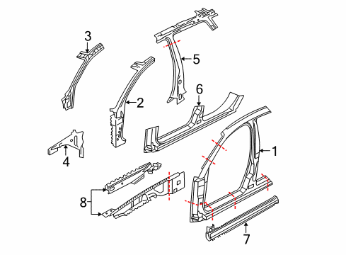 2007 Audi A4 Quattro Aperture Panel Diagram 2