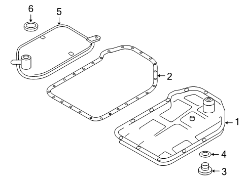 2003 Audi A4 Transaxle Parts Diagram