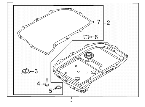 2021 Audi Q7 Case & Related Parts Diagram