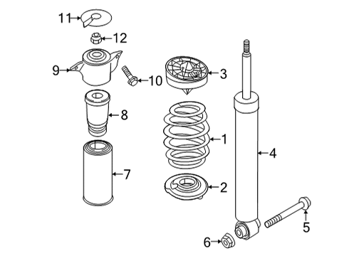 2022 Audi RS5 Shocks & Components Diagram 2
