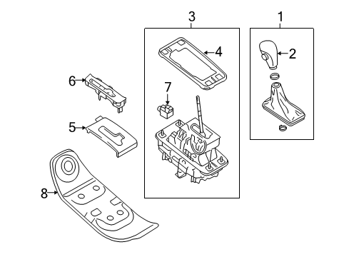 2015 Audi A4 Console Diagram