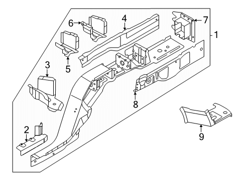 2025 Audi SQ6 e-tron Rear Floor & Rails