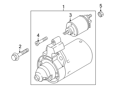 2014 Audi R8 Starter Solenoid Diagram for 0AH-911-287-A