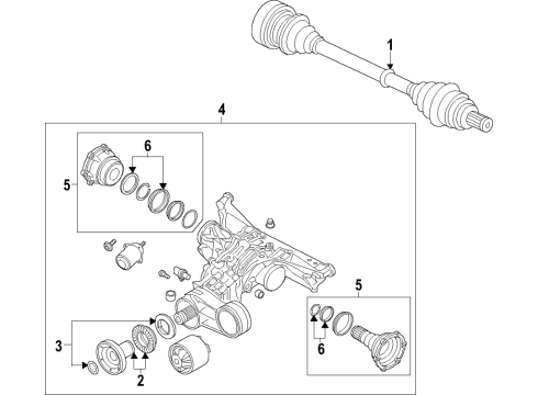 2023 Audi A7 Sportback Rear Propeller Shaft Diagram