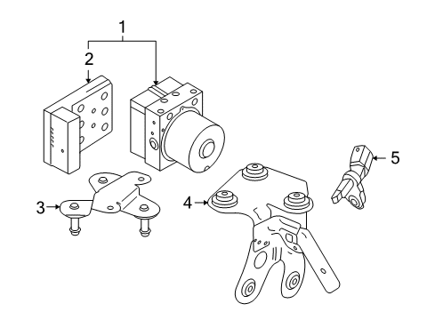 2007 Audi A3 Quattro Control Module Diagram for 1K0-907-375-AC