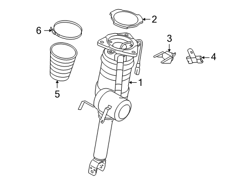 2007 Audi S8 Shocks & Components Diagram 2