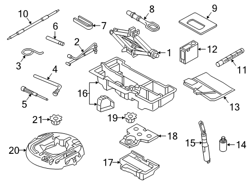 2017 Audi A4 Bag Diagram for 8R0-012-115-C