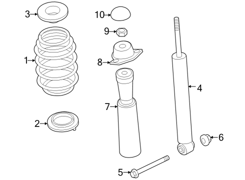 2025 Audi RS3 Shocks & Components