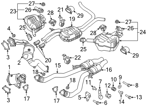 2014 Audi RS7 Bracket Diagram for 8K0-253-376-E