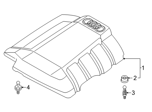 2025 Audi A6 Quattro Engine Appearance Cover Diagram