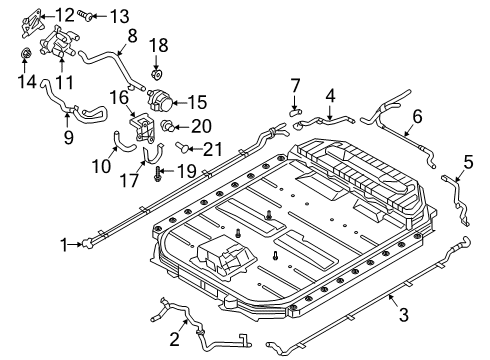 2021 Audi e-tron Sportback Hoses, Lines & Pipes Diagram 3