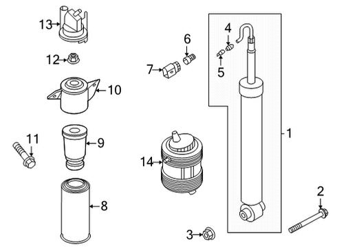 2024 Audi A6 allroad Shocks & Components Diagram