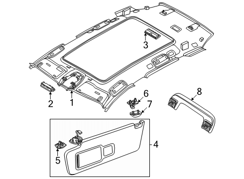 2025 Audi SQ6 e-tron Interior Trim - Roof