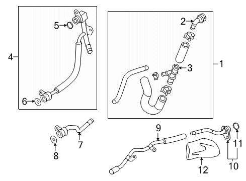 2021 Audi TTS Quattro Hoses, Lines & Pipes Diagram 5