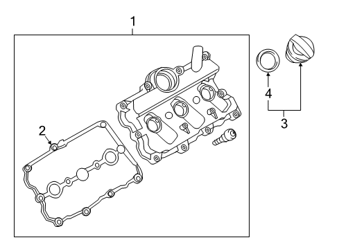 2014 Audi S5 Valve & Timing Covers