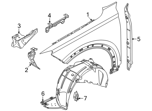 2025 Audi SQ6 e-tron Fender & Components