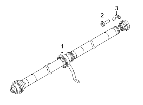2017 Audi A8 Quattro Drive Shaft - Rear Diagram