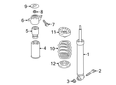 2017 Audi Q7 Shocks & Components Diagram 4