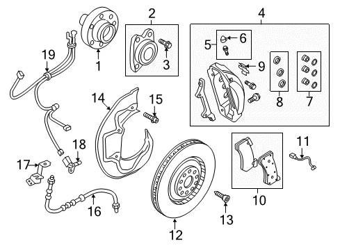 2013 Audi S8 Anti-Lock Brakes Diagram