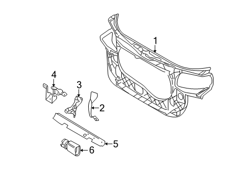 2006 Audi A4 Radiator Support Diagram