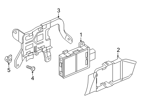 2020 Audi S7 Sportback Electrical Components - Front Bumper Diagram 7