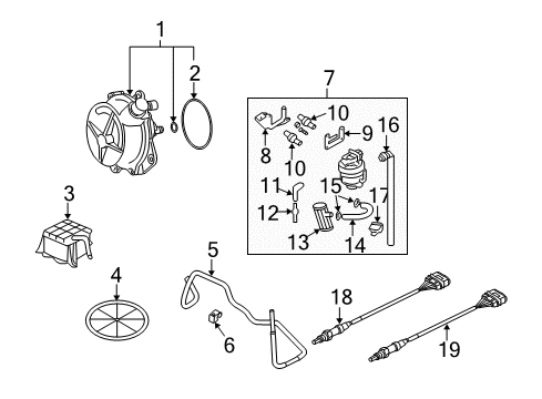 2006 Audi A4 Emission Components Diagram 2