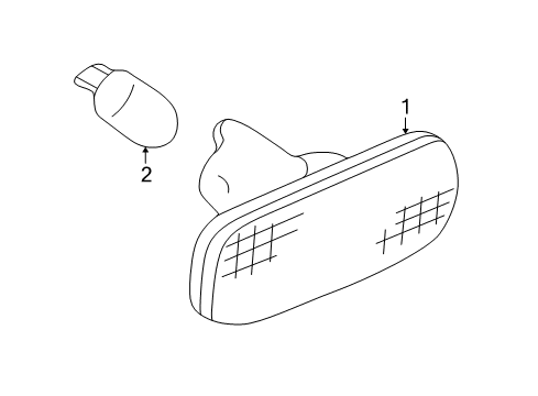 2004 Audi TT Side Repeater Lamps Diagram