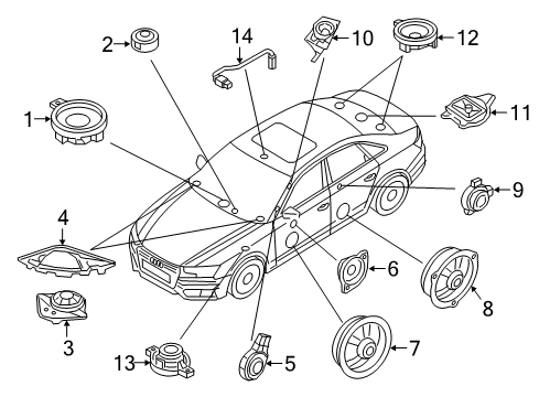 2020 Audi A4 Sound System Diagram 2
