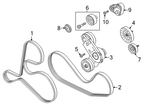 2023 Audi S6 Belts & Pulleys