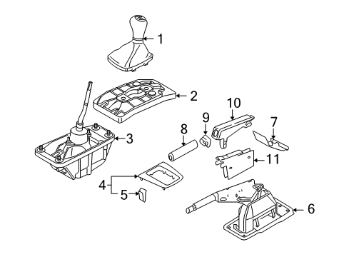 2006 Audi A4 Console Diagram 3