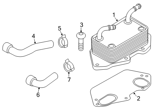 2010 Audi Q5 Oil Cooler Diagram