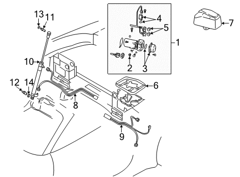 2002 Audi TT Motor & Components Diagram