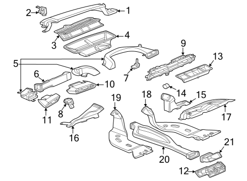 2024 Audi RS3 Ducts Diagram