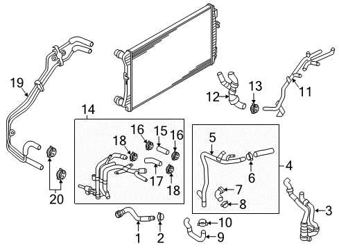 2015 Audi A3 Hoses, Lines & Pipes Diagram