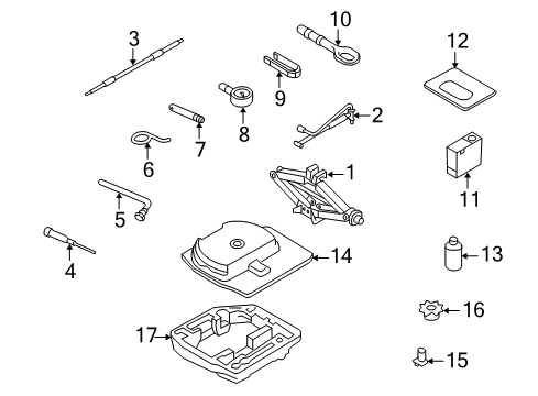 2016 Audi A5 Quattro Jack & Components