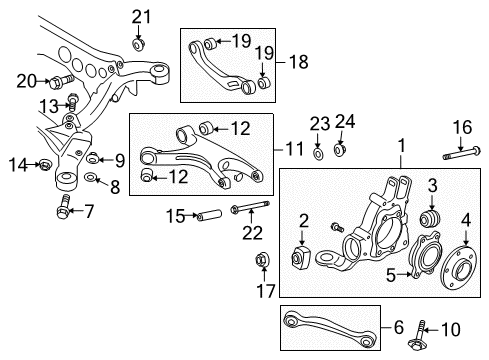 2016 Audi Q5 Rear Suspension Components Diagram
