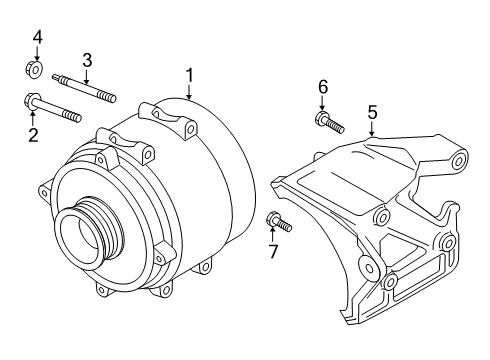 2025 Audi S6 Alternator Diagram for 4N0-903-028-S