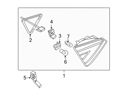 2013 Audi A5 Tail Lamps Diagram
