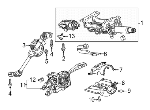 2023 Audi RS5 Sportback Switch Diagram for 4N0-907-129-NT