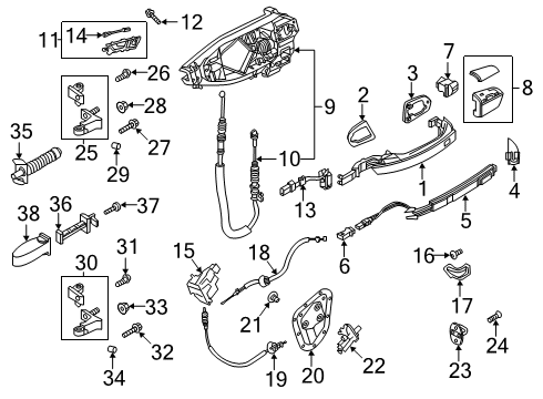 2024 Audi S6 Rear Door Diagram