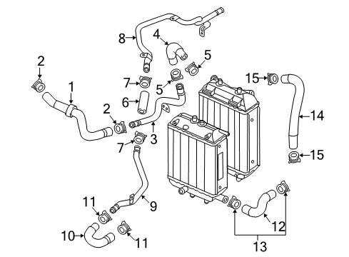 2014 Audi RS7 Hoses, Lines & Pipes Diagram 2