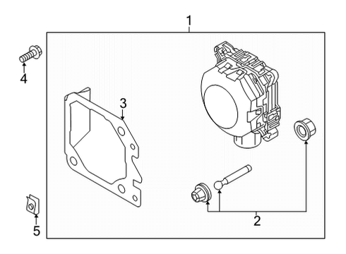 2021 Audi S8 Electrical Components - Front Bumper Diagram 5