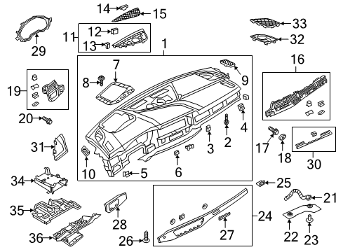 2024 Audi S5 Instrument Panel Diagram