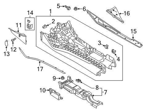 2020 Audi S7 Sportback Console Diagram 2