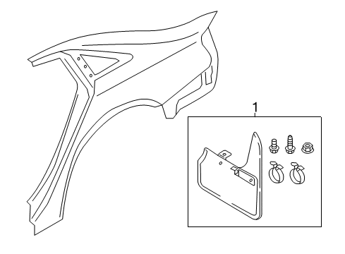 2025 Audi A4 Quattro Exterior Trim - Quarter Panel