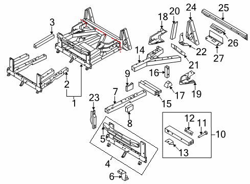 2014 Audi R8 Inner Structure - Front Structural