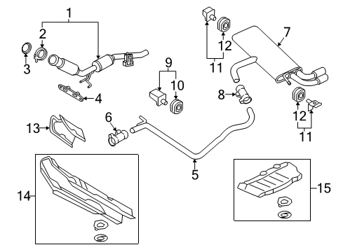 2015 Audi A3 Exhaust System Diagram 3