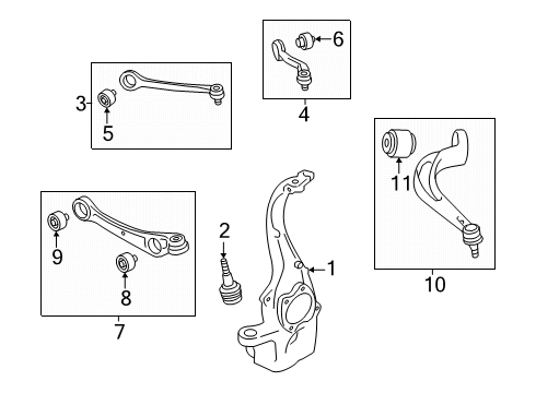 2020 Audi S6 Front Suspension Components Diagram