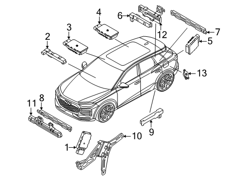2025 Audi SQ6 e-tron Keyless Entry Components